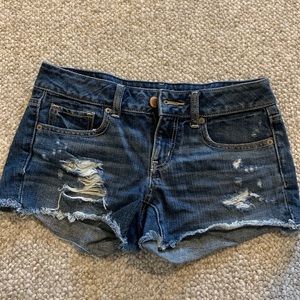 American Eagle distressed shorts